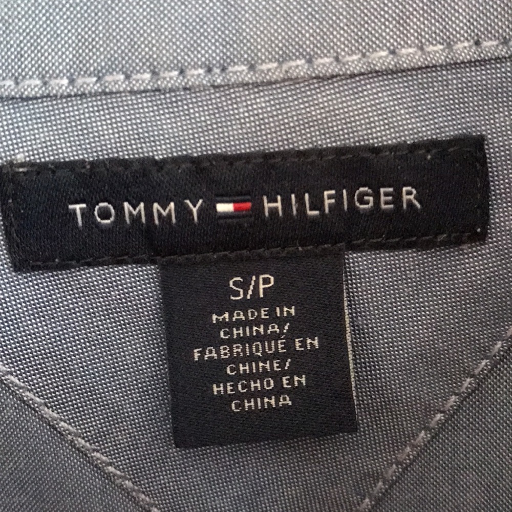 Tommy Hilfiger Long Sleeve Button Down Shirt with Ruffle Detail Size S - Picture 3 of 12